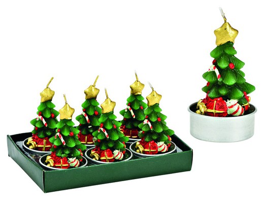 Vela Navidad Arbol Navidad Set 6 G Wurm