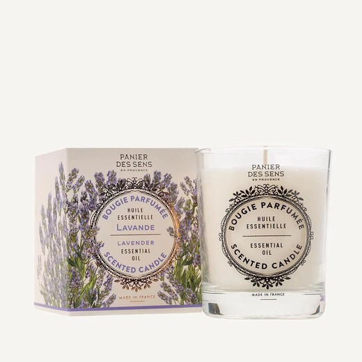 Vela perfumada 180gr Lavanda Relajante Panier des Sens