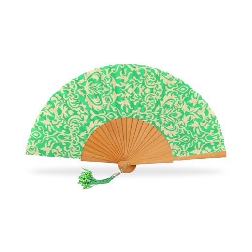 Abanico de Moda Madera Pulida Marrón 23 cms