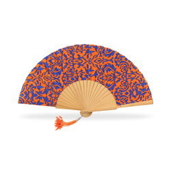 Abanico de Moda Madera Pulida Marrón 23 cms