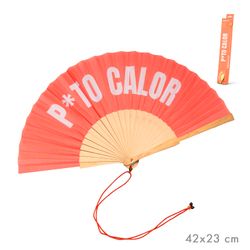 Abanico Mensajes Divertidos Calor Coral Ideal Regalo