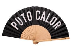 Abanico puto calor negro Fisura ideal regalo