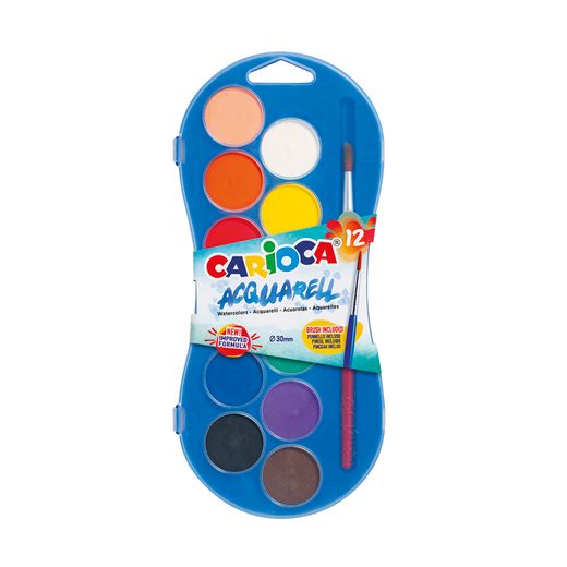 Acuarelas Surtidas 12 Colores Carioca