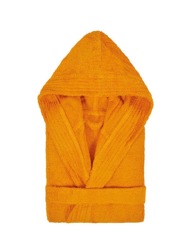 Los albornoces de ducha infantiles de la marca Lasa Home son extra  absorventes, suaves, y de la más alta calidad. Fabricado en Portugal, en  algodón 100%, en color naranja y para niños