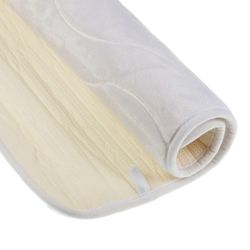 Alfombra baño blanco algodón suave