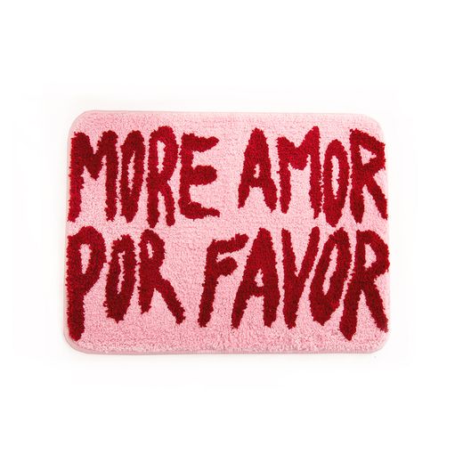 Alfombra de Baño More Amor Rosa Helio Ferretti Ideal Regalo