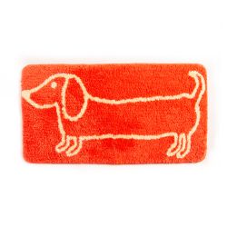 Alfombra de Baño Teckel Naranja Helio Ferretti Ideal Regalo