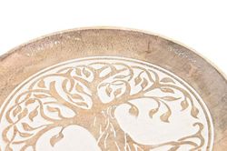 Bandeja centro de mesa decorativa madera redonda