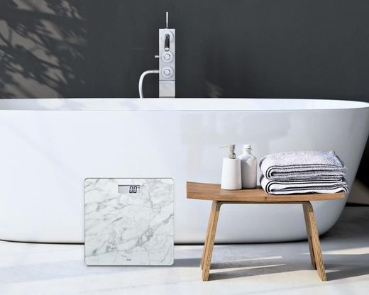 Báscula baño digital AURORA MARBLE WHITE Ade