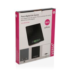 Peso bascula digital cocina negro, cristal