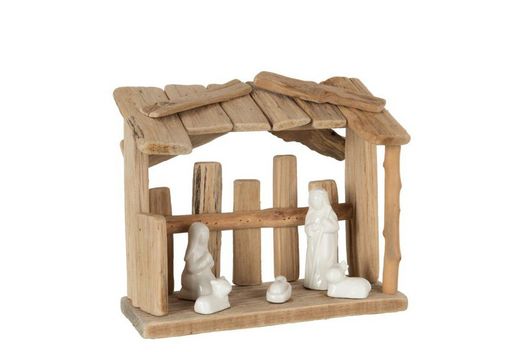 Belen Pesebre Contemporáneo Techo Plano Navidad Mediano decoración de navidad para casa