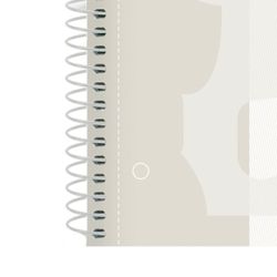 Bloc espiral oxford tapa extradura microperforado din a4 80 hojas cuadros 5mm color Blanco