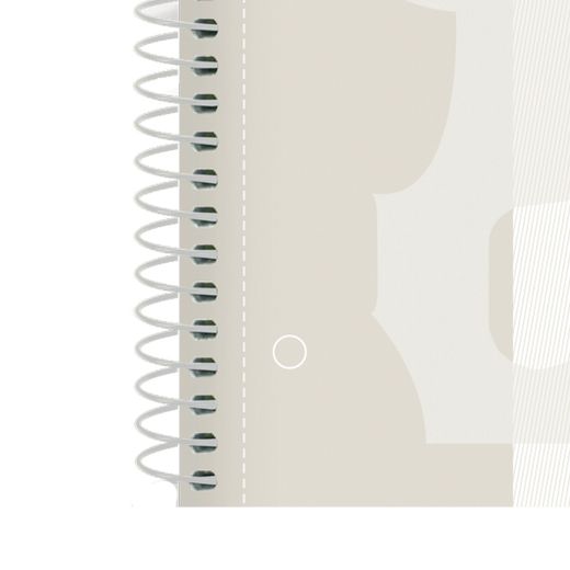 Bloc espiral oxford tapa extradura microperforado din a4 80 hojas cuadros 5mm color Blanco