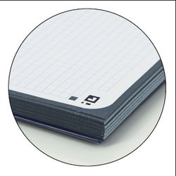 Bloc espiral oxford tapa extradura microperforado din a4 80 hojas cuadros 5mm color Blanco