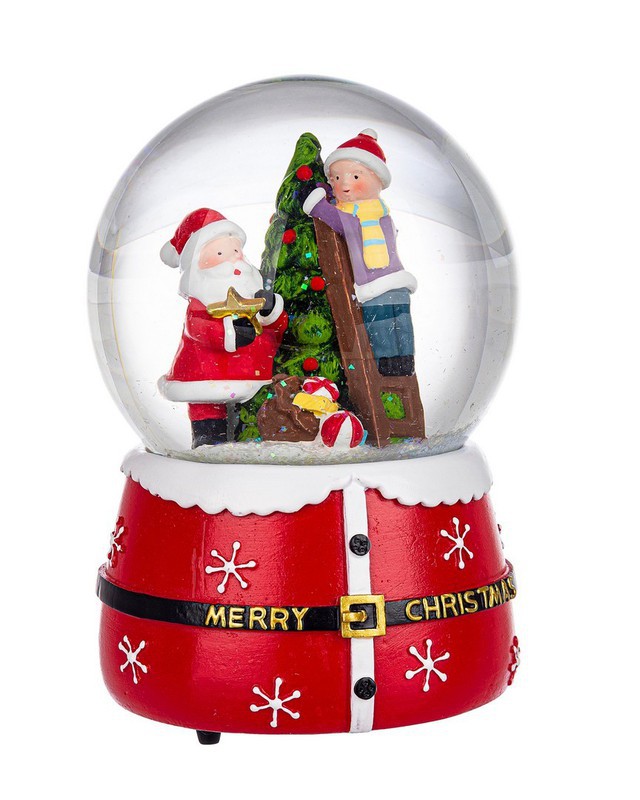 Shaker Bola de Nieve Feliz Navidad Grande - Manualidades Badabadoc Art