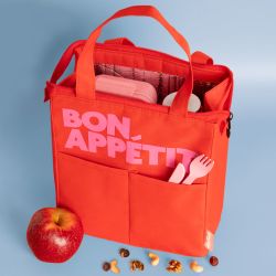 Bolsa de Almuerzo Isotérmica Bon Appétit Rojiza Helio Ferretti Ideal Regalo