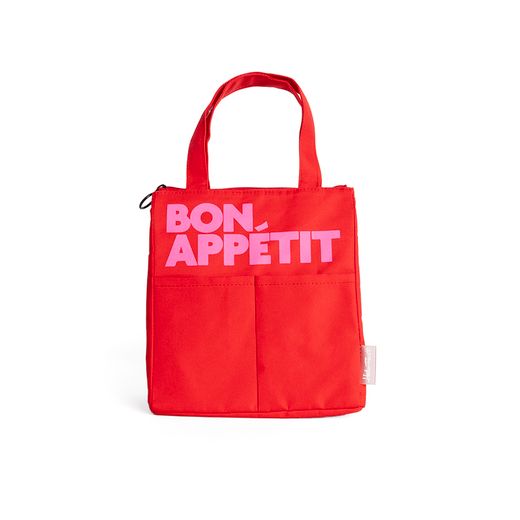 Bolsa de Almuerzo Isotérmica Bon Appétit Rojiza Helio Ferretti Ideal Regalo