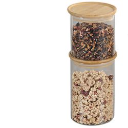 Bote de cocina hermético apilable 50 cl Tapa Bambú Kesper