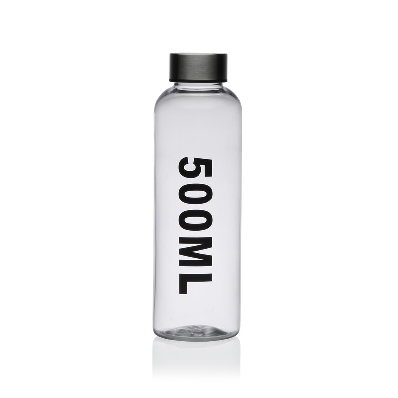 Online Botella poliestileno con tapon acero 500ml transparente en nuestra tienda Online de Botellas de Agua y Bebida, para — WonderfulHome Shop