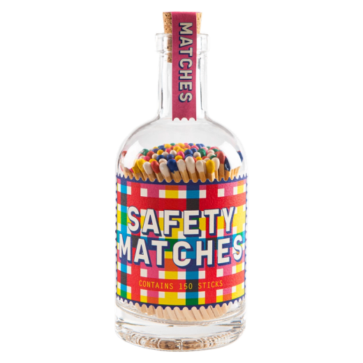 Botella de Cerillas Decorativa Cuadros Multicolor Archivist 150 Ideal Regalo