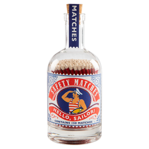 Botella de Cerillas Decorativa Marinero Hello Sailor Archivist 150 Ideal Regalo