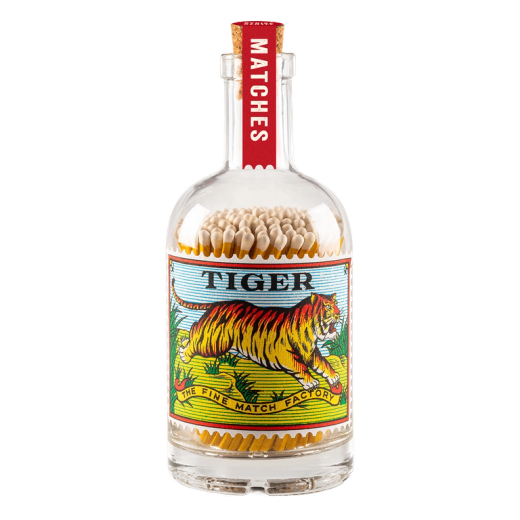 Botella de Cerillas Decorativa Tigre Archivist 150 Ideal Regalo