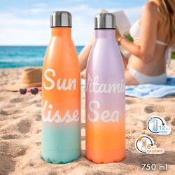 Botella Térmica Frío y Calor 750 ml Vitamina Sun Mensajes Divertidos Ideal Regalo
