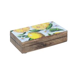 Caja Madera Decorada Limones Set 3