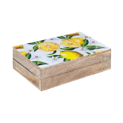 Caja Madera Decorada Limones Set 3
