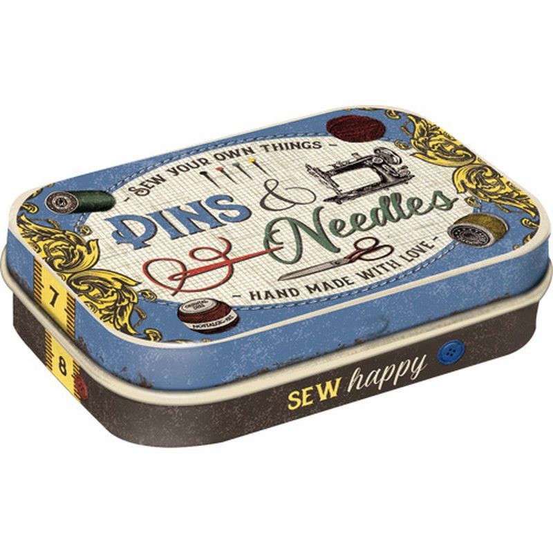 Caja Metálica Caramelos Pins & Needles Nostalgic Art