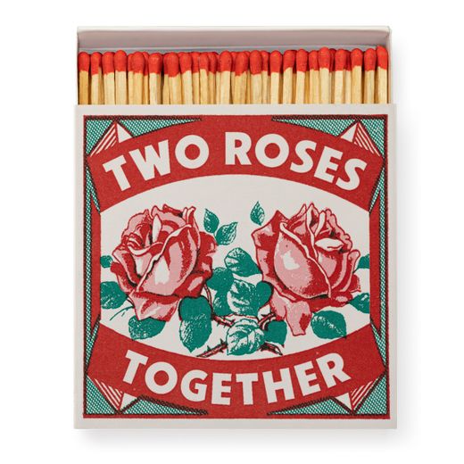 Cajas Cerillas Diseño Two Roses Matchbox Archivist Ideal Regalo