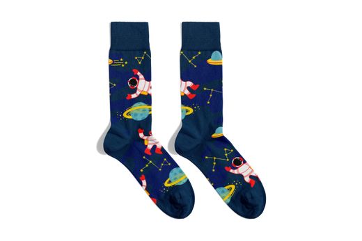 Calcetines Divertidos Espacio Billy Brown Ideal Regalo Talla M 36-40