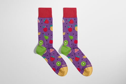 Calcetines Divertidos Tutti Frutti Billy Brown Ideal Regalo Talla H 41-46