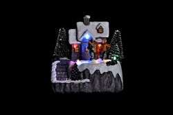 Casa Led Movimiento Musical Navidad decoración de navidad para casa