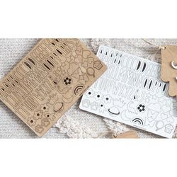 Casita Madera Nombre Personalizable para Árbol de Navidad Color Madera Vintiun