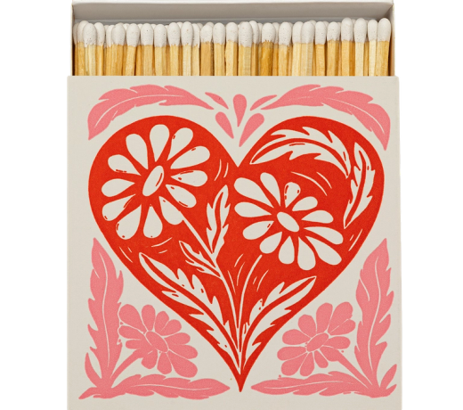 Cerillas Decorativas Corazón Botánico Archivist 125 Ideal Regalo