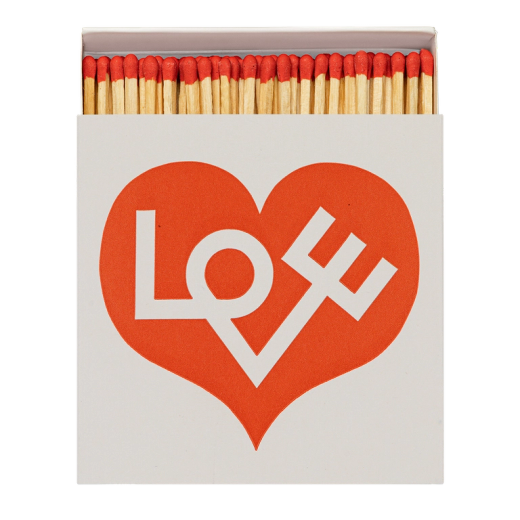 Cerillas Decorativas Corazón Love Archivist 125 Ideal Regalo