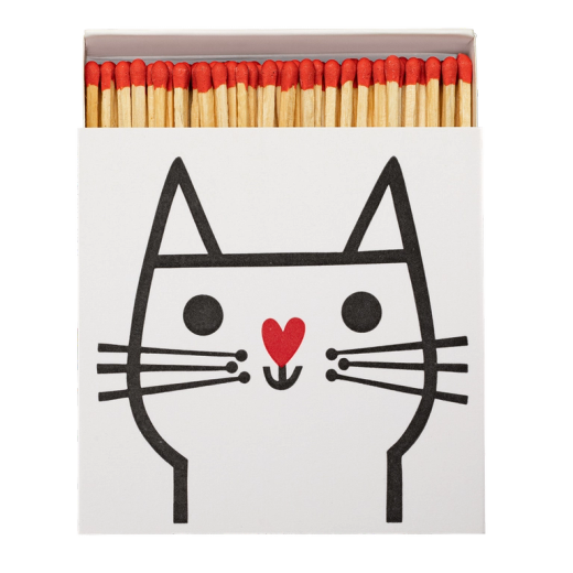 Cerillas Decorativas Gato Minimalista Archivist 125 Ideal Regalo