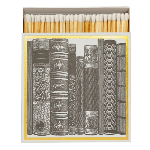 Cerillas Decorativas Librería Vintage Libros Archivist 125 Ideal Regalo