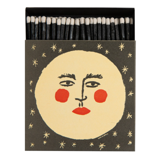 Cerillas Decorativas Luna Ilustrada Archivist 125 Ideal Regalo
