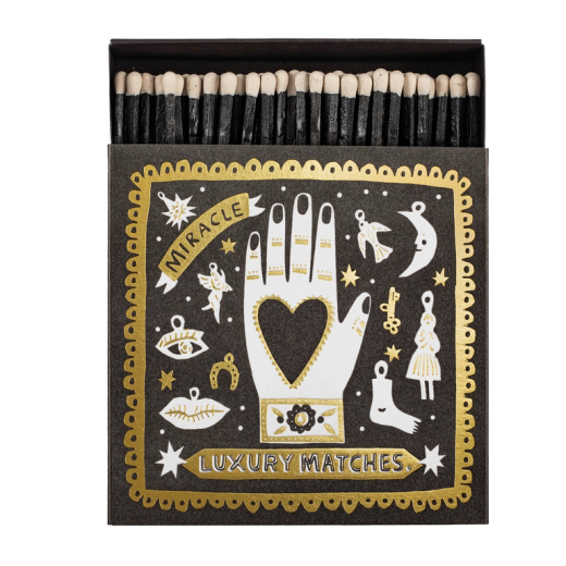 Cerillas Decorativas Mano Corazón Miracle Archivist 125 Ideal Regalo