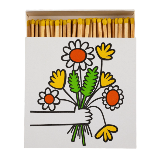 Cerillas Decorativas Ramo de Flores Coloridas Archivist 125 Ideal Regalo