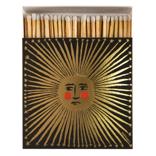 Cerillas Decorativas Sol con Rayos Archivist 125 Ideal Regalo