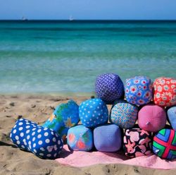 Cojín de Playa Calamar Naranja Cacahuete Beach