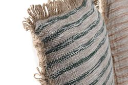 Cojin decorativo algodón flecos 45X45