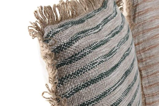 Cojin decorativo algodón flecos 45X45