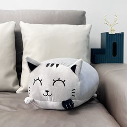 Cojín Peluche Gato Gris I Total Regalo
