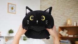Cojín Peluche Gato Negro I Total Regalo