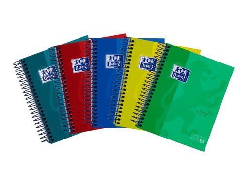 Cuaderno Cuadros A6 Oxford 120 hojas Colores Vivos