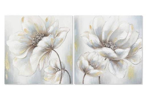 Cuadro Lienzo Flores 50x50